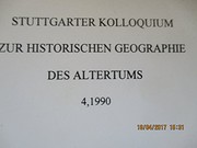 Stuttgarter Kolloquium zur historischen Geographie des Altertums, 4, 1990 /
