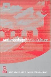 Anthropology beyond culture /