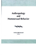 Anthropology and homosexual behavior /