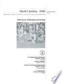 North Carolina, 2000 2000 census of population and housing.
