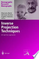Inverse projection techniques : old and new approaches /