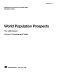 World population prospects : the 1998 revision /