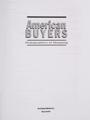 American buyers : demographics of shopping /