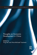 Thoughts on economic development in China /