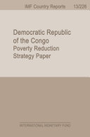 Democratic Republic of the Congo : poverty reduction strategy paper.