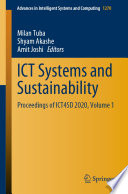 ICT systems and sustainability : Proceedings of ICT4SD 2020.