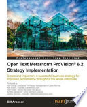 Open Text Metastorm ProVision 6.2 strategy implementation