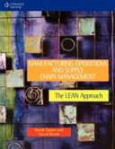 Manufacturing operations and supply chain management : the lean approach /