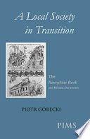 A local society in transition : the Henryków book and related documents /