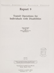 Transit operations for individuals with disabilities /