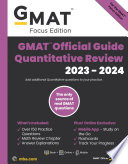 GMAT official guide quantitative review 2023-2024 /