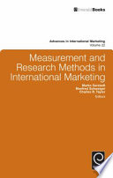 Measurement and research methods in international marketing /