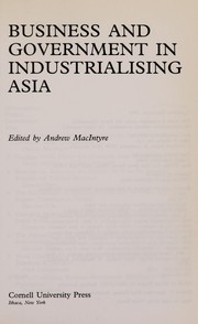 Business and government in industrialising Asia /