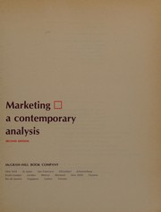 Marketing: a contemporary analysis