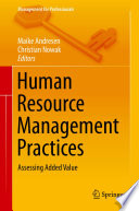 Human resource management practices : assessing added value /