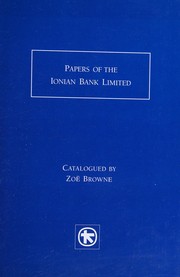 Papers of the Ionian Bank Limited /