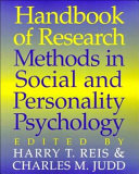 Handbook of research methods in social and personality psychology /