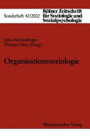 Organisationssoziologie /