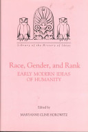 Race, gender, and rank : early modern ideas of humanity /