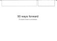 50 ways forward : Europe's best successes.