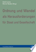 Ordnung und Wandel als Herausforderungen für Staat und Gesellschaft : Festschrift für Gert-Joachim Glaessner /