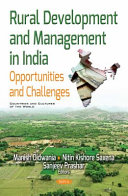 Rural development and management in India : opportunities and challenges /