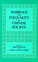 Marriage and inequality in Chinese society /