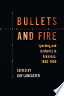 Bullets and fire : lynching and authority in Arkansas, 1840-1950 /
