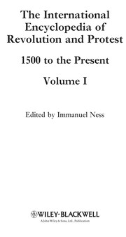 The international encyclopedia of revolution and protest : 1500 to the present /