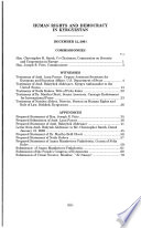 Human rights and democracy in Kyrgyzstan : hearing before the Commission on Security and Cooperation in Europe, One Hundred Seventh Congress, first session, December 12, 2001.