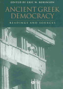 Ancient Greek democracy : readings and sources /