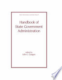 Handbook of state government administration /