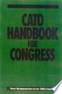 Cato handbook for Congress : policy recommendations for the 108th Congress.