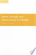 Value change and governance in Canada /
