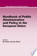 Handbook of public administration and policy in the European Union /