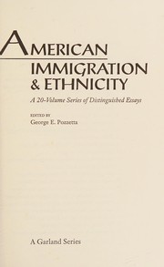Contemporary immigration and American society /