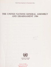 The United Nations General Assembly and disarmament