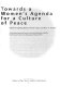 Towards a women's agenda for a culture of peace /
