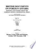 British documents on foreign affairs--reports and papers from the Foreign Office confidential print.