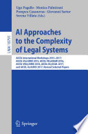 AI approaches to the complexity of legal systems : AICOL International Workshops 2015-2017: AICOL-VI@JURIX 2015, AICOL-VII@EKAW 2016, AICOL-VIII@JURIX 2016, AICOL-IX@ICAIL 2017, and AICOL-X@JURIX 2017, Revised Selected Papers /