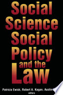 Social Science, Social Policy & the Law /