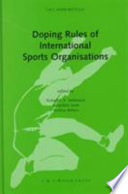 Doping rules of international sports organisations /