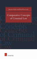 Comparative concepts of criminal law /