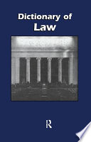 Dictionary of law /