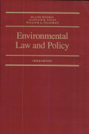 Environmental law and policy /