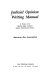 Judicial opinion writing manual /