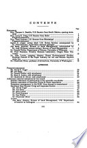 Ecosystem management : hearing before the Subcommittee on Agricultural Research, Conservation, Forestry, and General Legislation of the Committee on Agriculture, Nutrition, and Forestry, United States Senate, One Hundred Third Congress, first session on definition and implementation of ecosystem management on U.S. Forest Service lands, November 9, 1993.