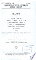 Nominations of Wayne C. Beyer and Stephen T. Conboy : hearing before the Committee on Homeland Security and Governmental Affairs, United States Senate, One Hundred Ninth Congress, second session, on the nominations of Wayne C. Beyer to be member, Federal Labor Relations Authority, and Stephen T. Conboy to be U.S. Marshall, Superior Court of the District of Columbia, September 13, 2006.