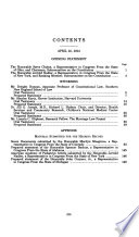 Legal threats to traditional marriage : implications for public policy : hearing before the Subcommittee on the Constitution of the Committee on the Judiciary, House of Representatives, One Hundred Eighth Congress, second session, April 22, 2004.