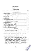 The state of the U.S. Department of Veterans Affairs : hearing before the Committee on Veterans' Affairs, U.S. House of Representatives, One Hundred Eleventh Congress, first session, February 4, 2009.